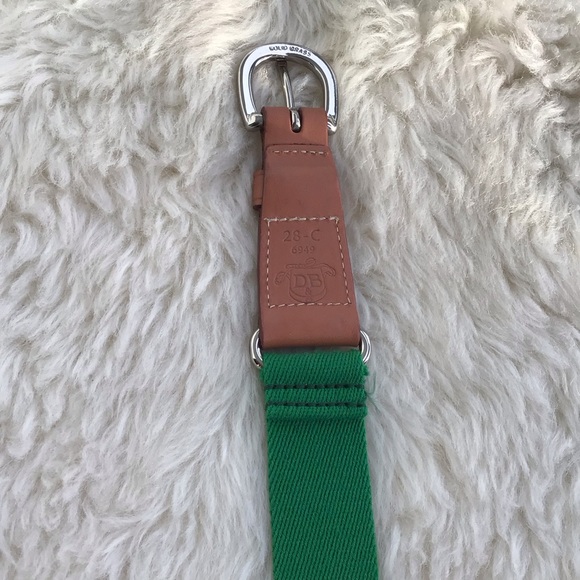 Dooney & Bourke (D&B) 6949 Leather, Brass and Canvas Belt - Excellent Condition - Picture 6 of 16